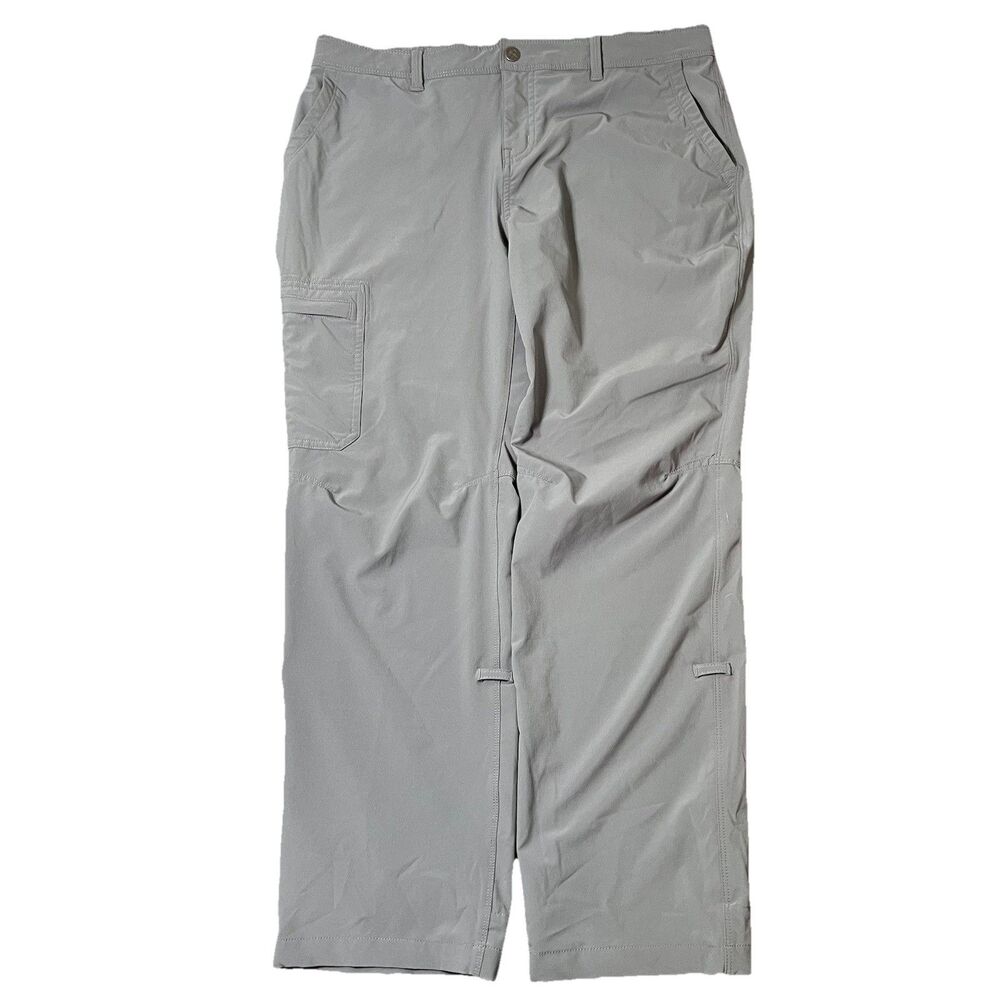 REI Co-op Women's Kornati Roll Up Hiking Pants‎ Gray Stretch Cargo 12 Petite
